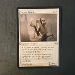 Magic: The Gathering Suture Priest 25/175 New Phyrexia Common Cleric White Igor… - Image 1