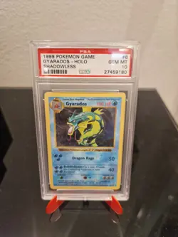 Pokemon Shadowless Gyarados Holo Base Set PSA 10 Gem Mint Rare POP 61 - Image 1