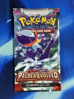 Pokemon 2023 Scarlet & Violet Paldea Evolved Booster Pack Lot X5 Artset SV Nm M - Image 4