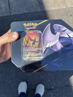 Pokemon Crown Zenith Tin Glarian Articuno Factory Sealed - Image 1