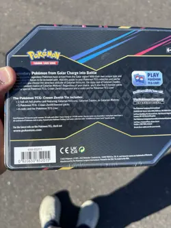 Pokemon Crown Zenith Tin Glarian Articuno Factory Sealed - Image 2