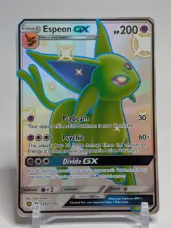 Pokemon TCG Espeon GX Hidden Fates SV60/SV94 Holo Full Art Ultra Rare - Image 1