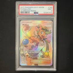 Pokemon Mallow Full Art Holo Ultra Rare Guardians Rising 145/145 PSA 9 - Image 1
