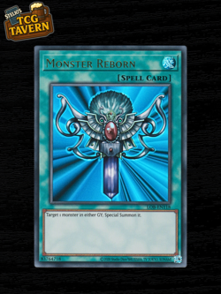 Yu-Gi-Oh Monster Reborn LOB-EN118 25th Anniversary Reprint Ultra Rare EU 2023 - Image 1