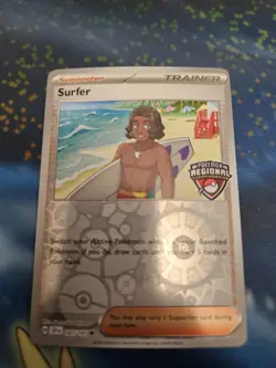 Pokemon TCG - Surfer 187/191 Regional Championships Stamped NM - Image 1