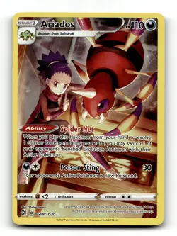 SWSH09: Brilliant Stars Trainer #TG09/TG30 Ariados Ultra Rare,Holo Pokemon - Image 1