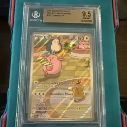 Pokemon TCG Chansey 187/167 Twilight Masquerade Illustration Rare Holo BGS 9.5 - Image 1