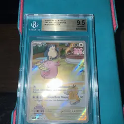 Pokemon TCG Chansey 187/167 Twilight Masquerade Illustration Rare Holo BGS 9.5 - Image 3