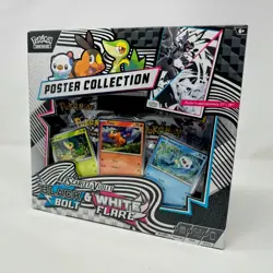 NEW SEALED POKEMON TCG SCARLET VIOLET BLACK BOLT WHITE FLARE POSTER COLLECTION - Image 1