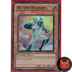 Yugioh Big One Warrior DP10-EN015 Super Rare 1st Edition LP - Image 1