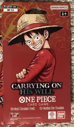 Lot Of 4x One Piece OP13 Sleeved Booster Packs - 4x OP13 - Sealed English - Image 2