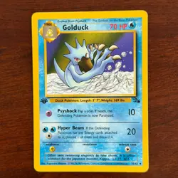 1st Edition Golduck 35/62 Uncommon Fossil Pokemon Card - Image 1