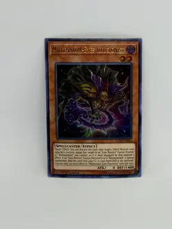 Yugioh Card Millennium-Eyes Illusionist LED2-EN001 ULTRA RARE 1st Edition - NM - Image 1