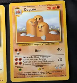 bundle of rare vintage pokemon cards base set jungle dragonair dugtrio scyther - Image 4