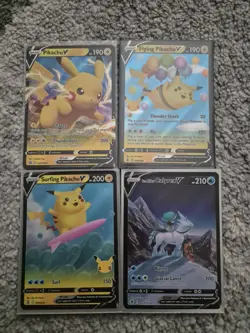Pokemon TCG 25X V Cards Bundle Sword & Shield Full Art Pikachu - Image 1