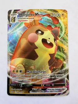 Morpeko VMAX 080/202 Sword & Shield Ultra Rare Holo Pokemon Card NM - Image 1