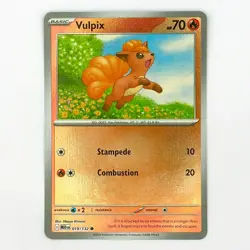 019/132 VULPIX REVERSE HOLO MEGA EVOLUTION POKEMON CARD - Image 1