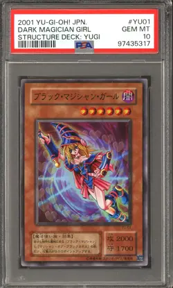 Yu-Gi-Oh Structure Deck Yugi Japanese Dark Magician Girl YU-01 PSA 10 GEM MINT - Image 1