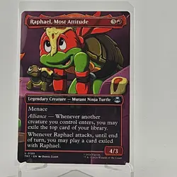Raphael, Most Attitude (Borderless) [Teenage Mutant Ninja Turtles] Near Mint - Image 1