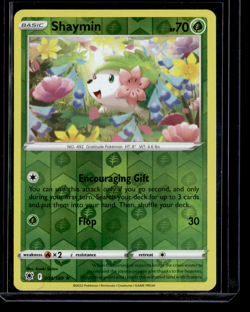 Shaymin Astral Radiance Reverse Holo Rare Pokemon TCG 014/189 Sword & Shield - Image 1