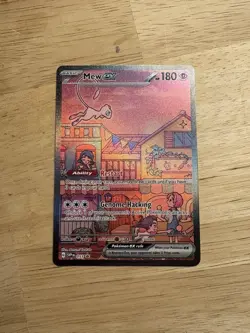 Pokemon TCG Mew EX 053 Black Star Promo Scarlet & Violet 151 Card - Image 1