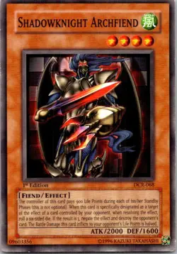 Shadowknight Archfiend #DCR-068 Yu-Gi-Oh! 1st Edition Lightly played - Image 1