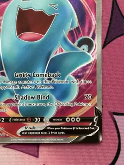Pokemon TCG Sword & Shield Wobbuffet V (Full Art) #191/202 Ultra Rare NM - Image 4