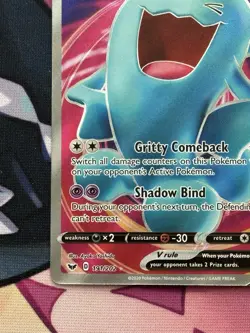 Pokemon TCG Sword & Shield Wobbuffet V (Full Art) #191/202 Ultra Rare NM - Image 5