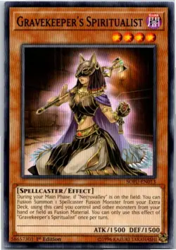Gravekeeper's Spiritualist #SOFU-EN013 Yugioh Lightly played 1st Edition - Image 1