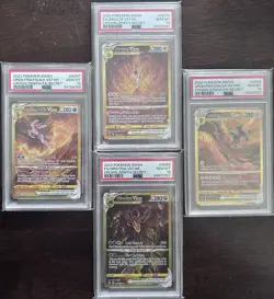 Pokemon Crown Zenith GG: Gold Full Set Palkia, Dialga, Giratina, Arceus PSA 10 - Image 1