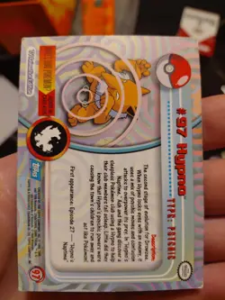 2000 Pokemon HYPNO #97 [Non-Holo] Topps Blue Logo TV Animation LP - Image 2