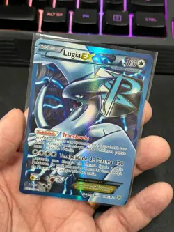 Lugia EX 134/135 Black and White Plasma Storm Full Art- MP -Pokemon - Portuguese - Image 2