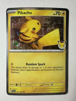 Pikachu Stamped Pokemon Day 2026 051/162 Cosmos Holo Promo NM - Image 1