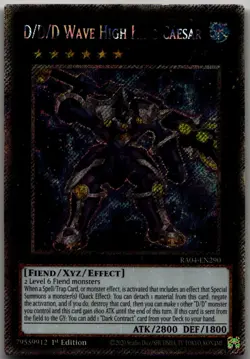 D/D/D Wave High King Caesar (Platinum Secret Rare) Platinum Secret Rare Quarter - Image 1