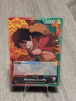 Monkey D Luffy (Leader) OP13-001 Carrying On His Will - One Piece NM - Image 1
