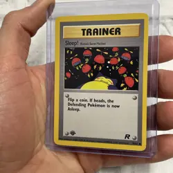 Sleep! (Rocket's Secret Machine) 79/82 Team Rocket 1st Edition LP+ Pokemon Card - Image 2