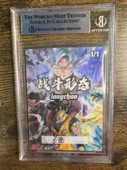 Dragonball Hand Drawn Sketch Art Card Signed Gohan Kyle Hebert 1of 1! Beckett - Image 2