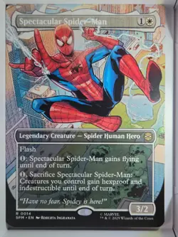 Spectacular Spider-Man (Borderless) - R14 - MTG - Marvel's Spider-Man (SPM) - Image 1