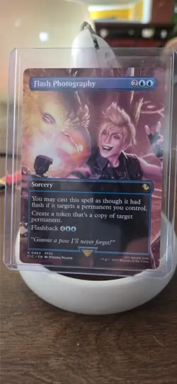 MTG Flash Photography Borderless Non Foil Rare FIC #463 Final Fantasy NM - Image 1