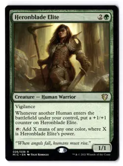 Heronblade Elite NM* Commander Innistrad Midnight Hunt 026/038 mtg -UnltdCards - Image 1