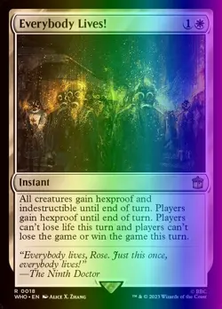 MTG Magic the Gathering Everybody Lives! (18/1448) Doctor Who LP FOIL - Image 1