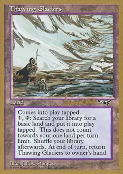 MTG Thawing Glaciers (jk144/131) World Championship Decks 1997 LP - Image 1
