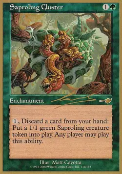 MTG Saproling Cluster (nl114/117) World Championship Decks 2000 MP - Image 1