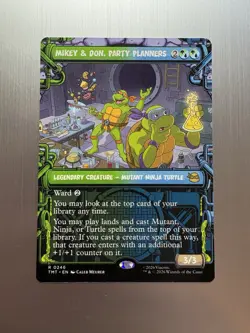 Mikey & Don, Party Planners - 246 - MTG: Teenage Mutant Ninja Turtles Borderless - Image 1