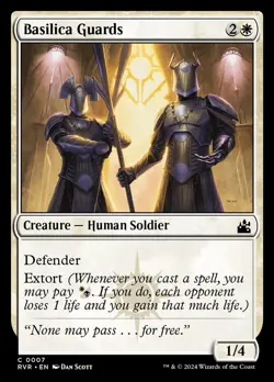 MTG Magic the Gathering Basilica Guards (7/497) Ravnica Remastered NM - Image 1