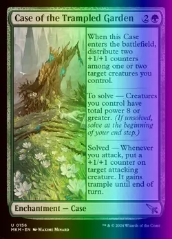 MTG Case of the Trampled Garden (156/462) Murders at Karlov Manor LP FOIL - Image 1
