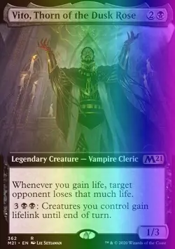MTG Vito, Thorn of the Dusk Rose (362/470) Core Set 2021 LP FOIL - Image 1