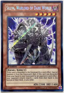 LCJW-EN245 Sillva, Warlord of Dark World - Secret Rare 1st Ed Near Mint YuGiOh - Image 1
