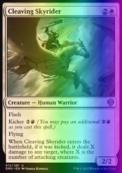 MTG Magic the Gathering Cleaving Skyrider (12/552) Dominaria United NM FOIL - Image 1