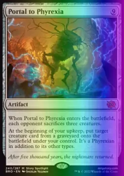 MTG Magic the Gathering Portal to Phyrexia (240/416) The Brothers' War LP FOIL - Image 1